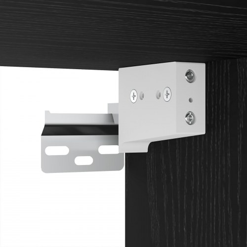 TV-møbelsæt med hylde 5 stk Sort eg Medium 80 x 30 x 30.5 cm