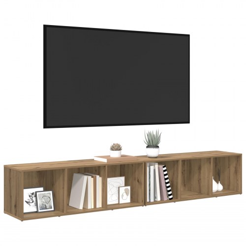 TV-møbelsæt 2 stk Artisan Egetræ 37 x 35 x 107 cm