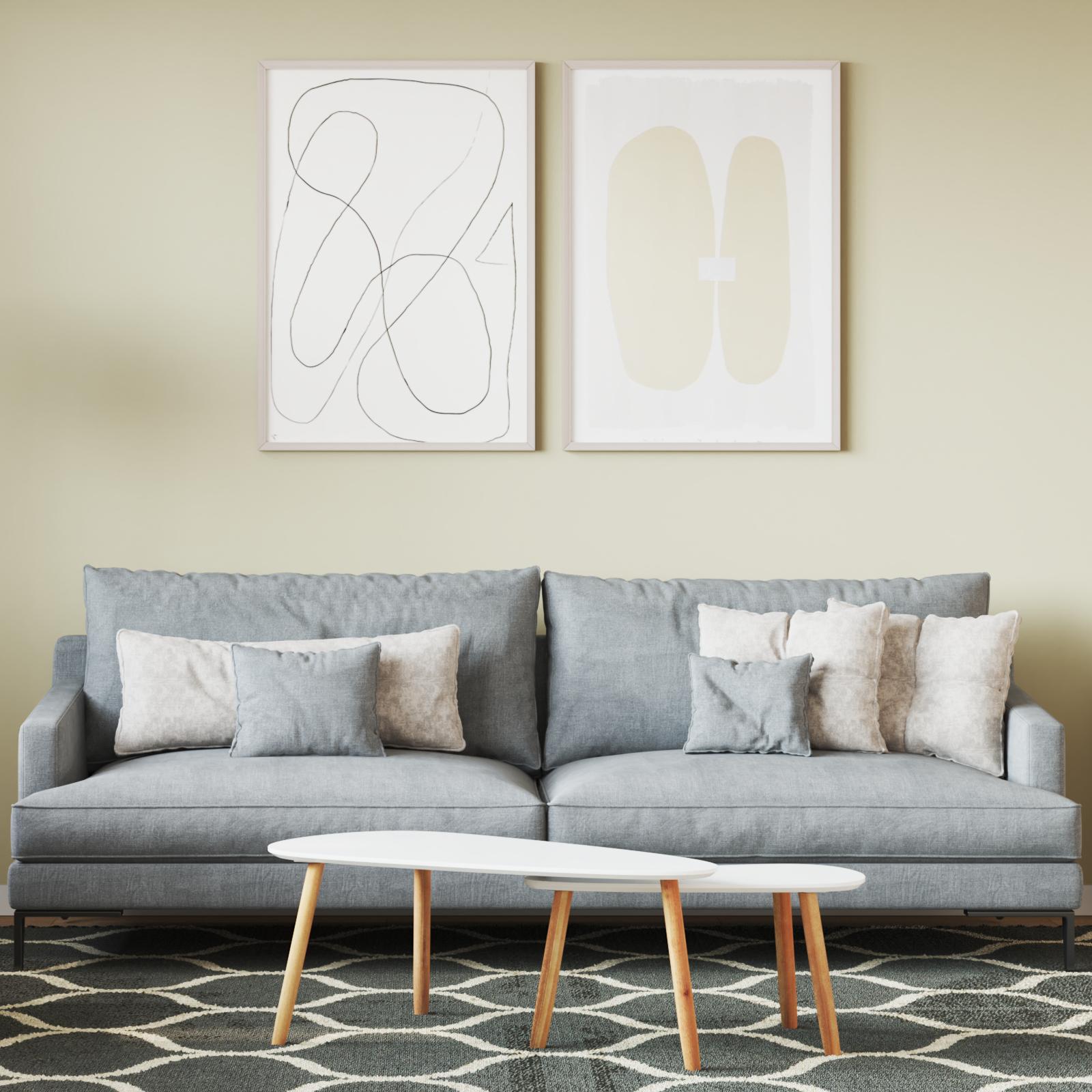 Vægmaling Sandfarvet