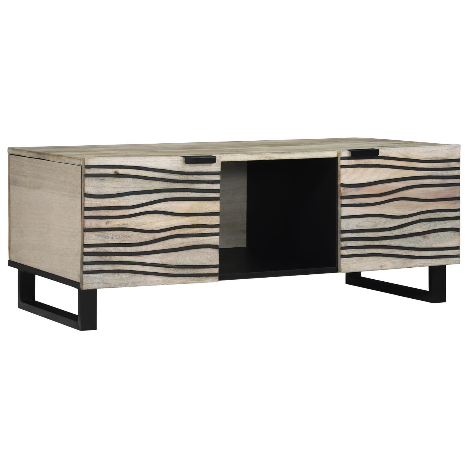 Sofabord Beige og sort 100 x 54 x 40 cm