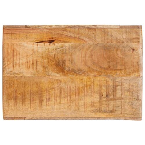 Vinfad med opbevaring Brun 44 x 30 x 35 cm Solid mango-træ