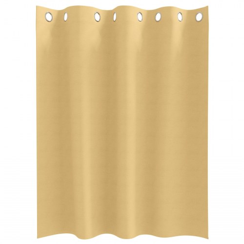 Gardiner med gardiner 2 stk Beige 140 x 140 cm Polyester