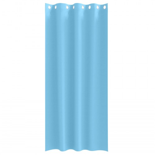 Gardiner med gardiner 2 stk Lyseblå 225 x 140 cm Polyester