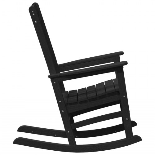 Havegyngestole 2 stk Sort 70x92x107.5 cm HDPE&& Havegyngestol Sort 70x92x108 cm HDPE