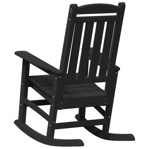 Havegyngestole 2 stk Sort 70x92x107.5 cm HDPE&& Havegyngestol Sort 70x92x108 cm HDPE