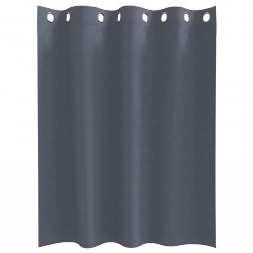 Gardiner med gardiner 2 stk Antracitgrå 140 x 140 cm Polyester
