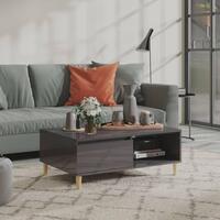 Sofabord 90x60x35 cm spånplade grå højglans