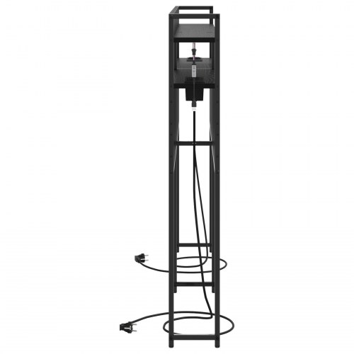 Opbevaringshovedgavl Sort Eg 150 cm Konstrueret træ