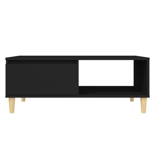 Sofabord 90x60x35 cm spånplade sort