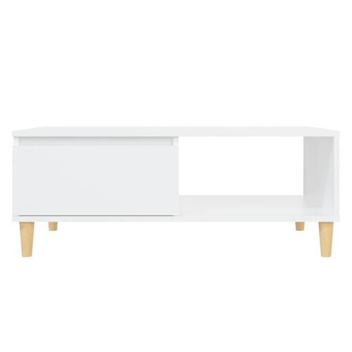 Sofabord 90x60x35 cm spånplade hvid