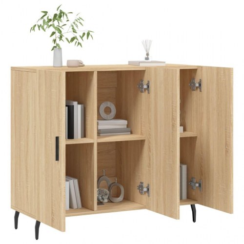 Skab 90 x 34 x 80 cm i konstrueret træ