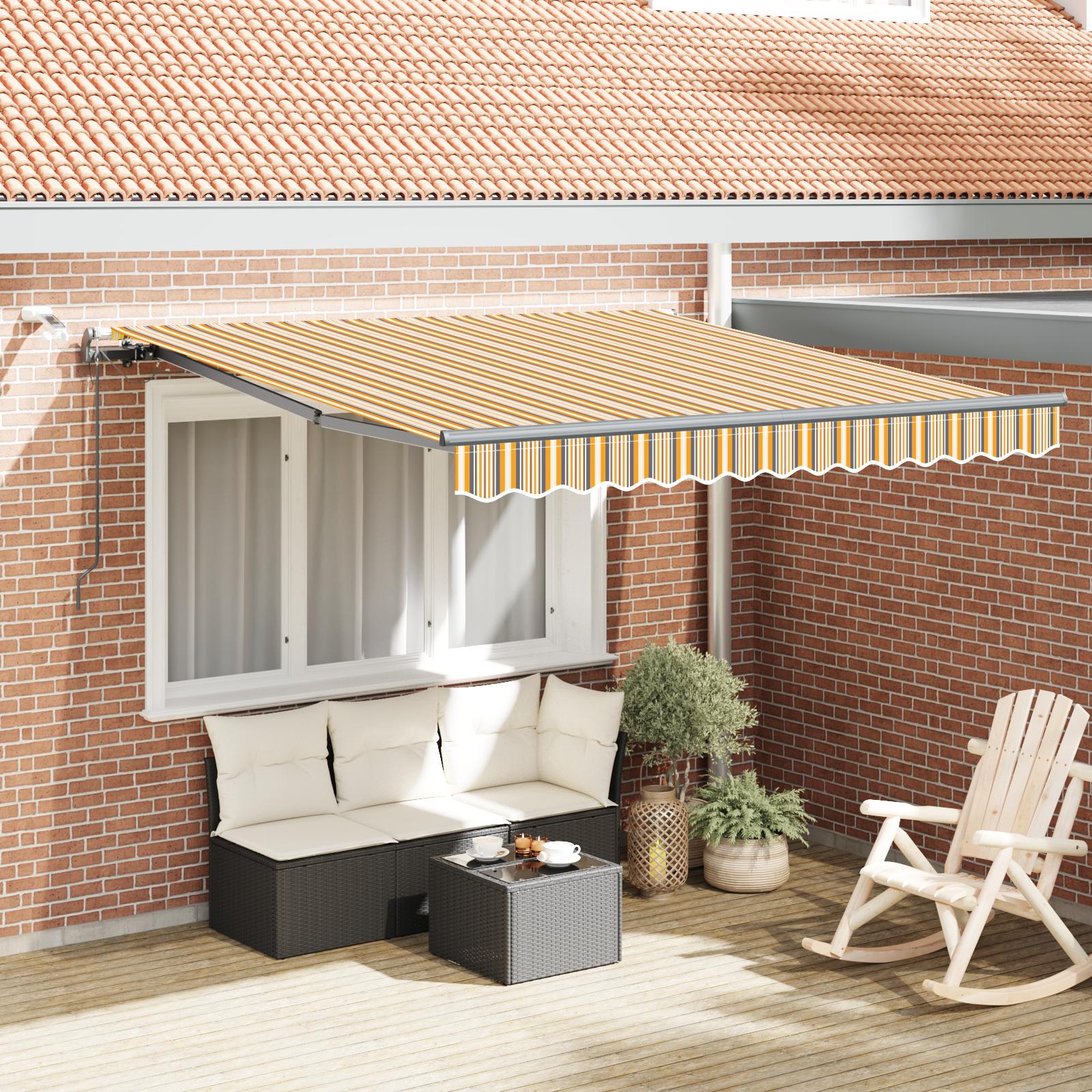 Utrækkelig Markise med Flerfarvet 300 x 250 cm Stof