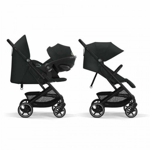 Klapvogn Cybex - sort, foldbar med fodstøtte
