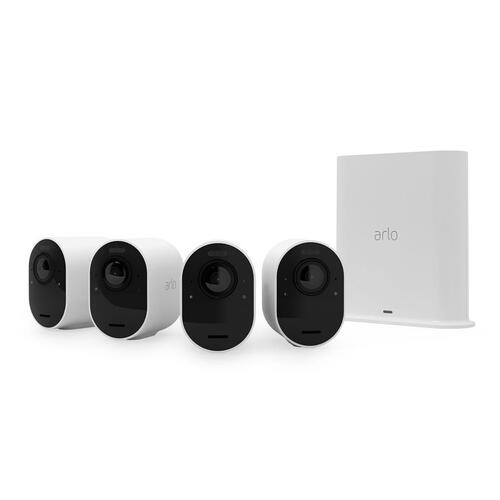 Arlo Ultra V2 overvågningskamera - sæt med 4, hvid