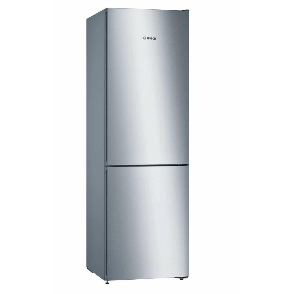 Kombineret køleskab BOSCH FRIGORIFICO BOSCH COMBI 186x60 A++ INOX Sølvfarvet Stål (186 x 60 cm)