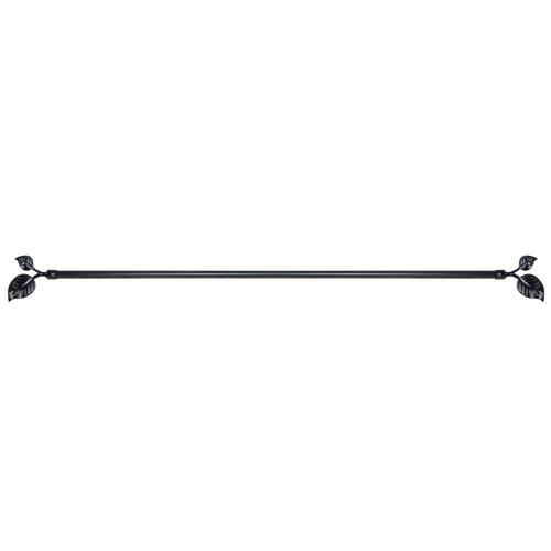 Gardinstang Sort Metal (160 x 16 x 16 cm)