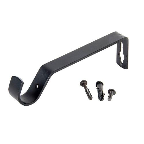 Gardinstang Sort Metal (160 x 16 x 16 cm)