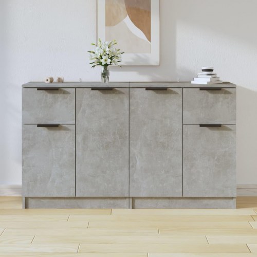 Skænke 2 stk. 60 × 30 × 70 cm i konstrueret træ - betongrå