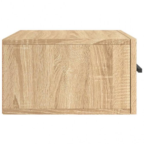 Væghængte sengeborde 2 stk. 35×35×20 cm - sonoma-eg