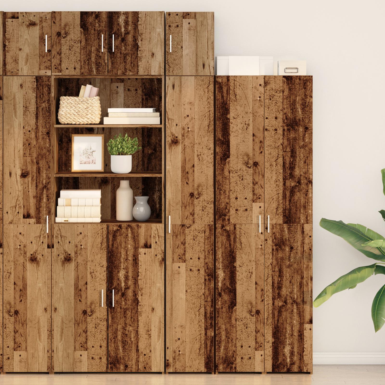 Slim opbevaringsskab Gammelt træ 30 x 42.5 x 225 cm