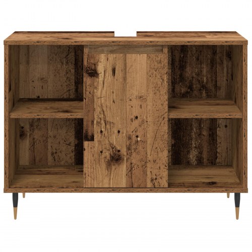 3-delers Badeværelsesmøbel Sæt Gamle Træ