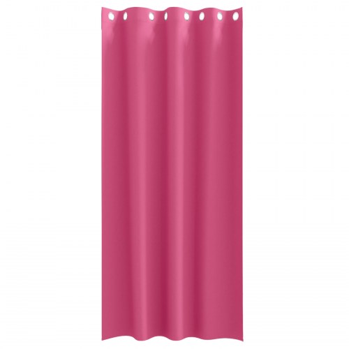 Gardiner med gardiner 2 stk Lyserød 245 x 140 cm Polyester