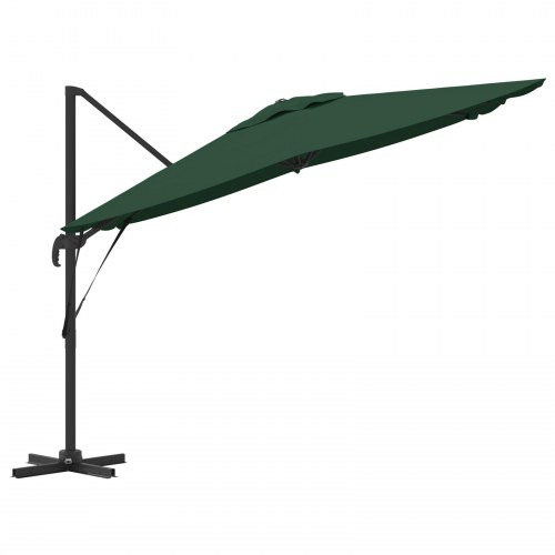 Cantilever Roma Parasol Grøn 286x285x265 cm Aluminium