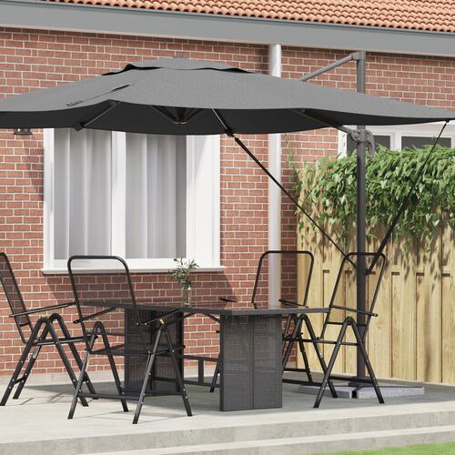 Vippe Roma Parasol Antracit 286x285x265 cm Aluminium