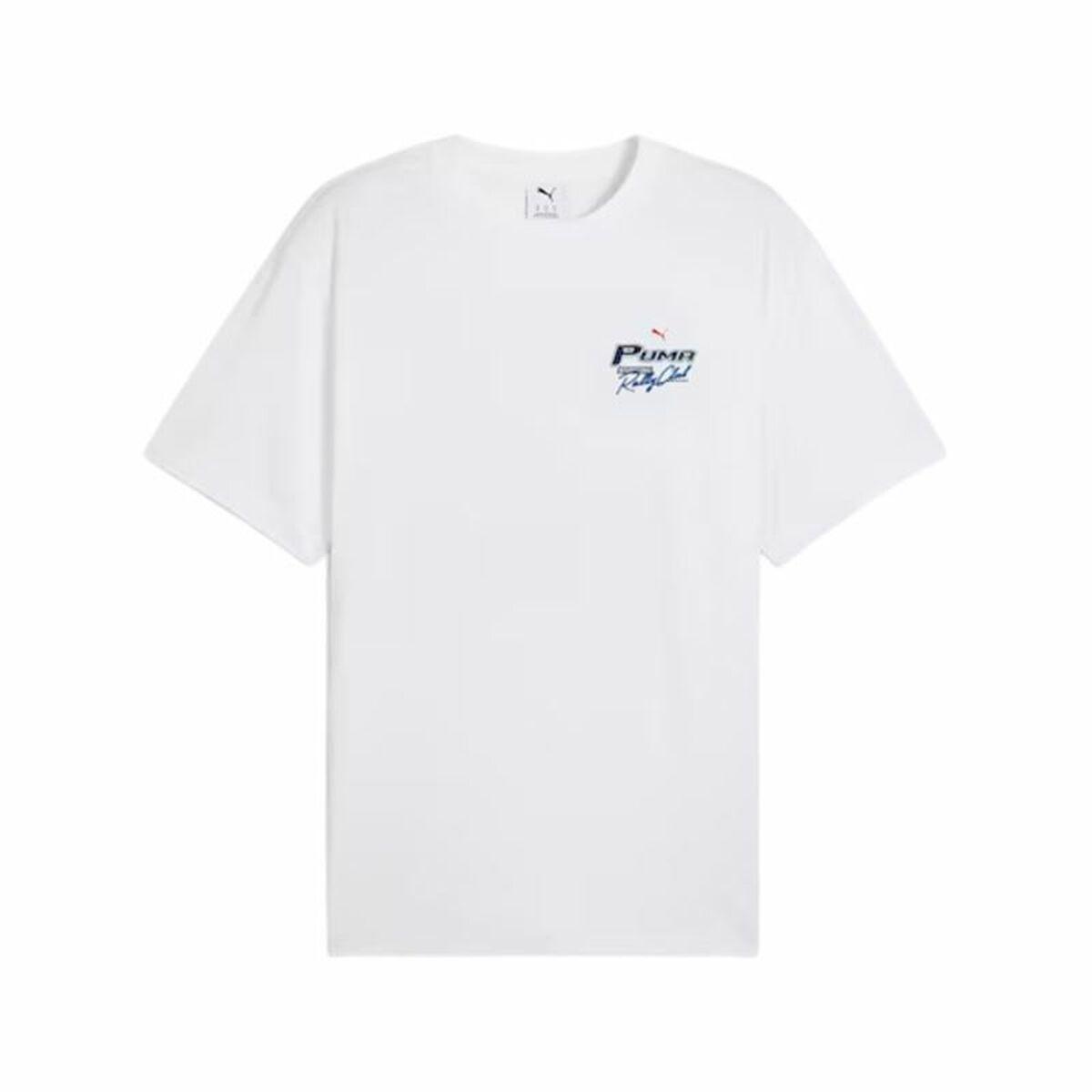 Kortærmet T-shirt til Mænd Puma Graphics Moto Flag Hvid XL