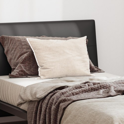 Hovedpude med pude Hvid 40 x 60 cm 130gsm 100% bomuld