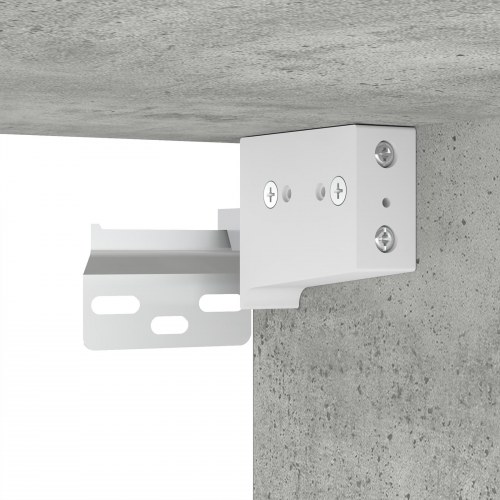 Sko skab med hylde Beton grå 52,5 x 30 x 50 cm Konstrueret træ