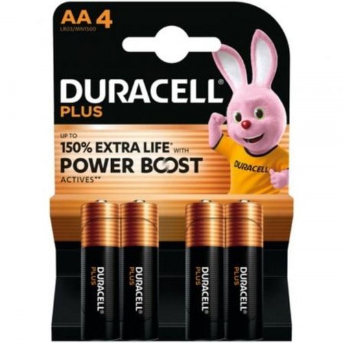 Batterier AA Duracell Plus LR06 - 1,5 V (4-pak)