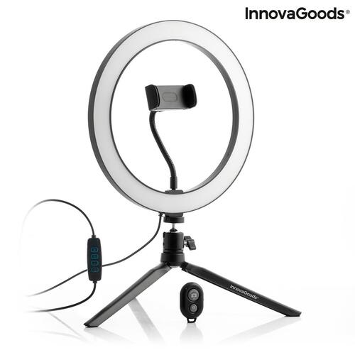 Selfie Ring Light med stativ og fjernbetjening Youaro InnovaGoods