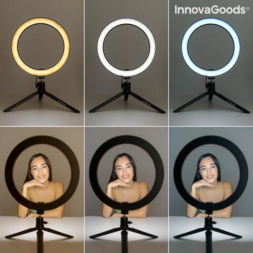 Selfie Ring Light med stativ og fjernbetjening Youaro InnovaGoods