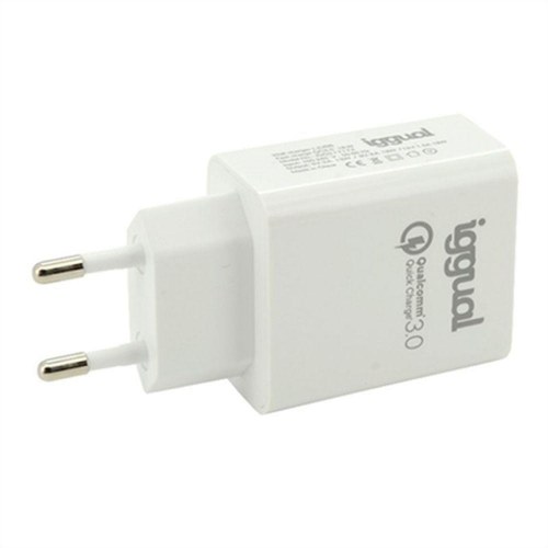 Vægoplader med Quick Charge 3.0 - iggual IGG317174 (EU-stik)