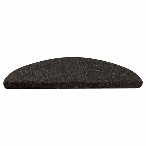 Selvklæbende trappemåtter 15 stk. 56x17x3 cm sort (OUTLET A+)