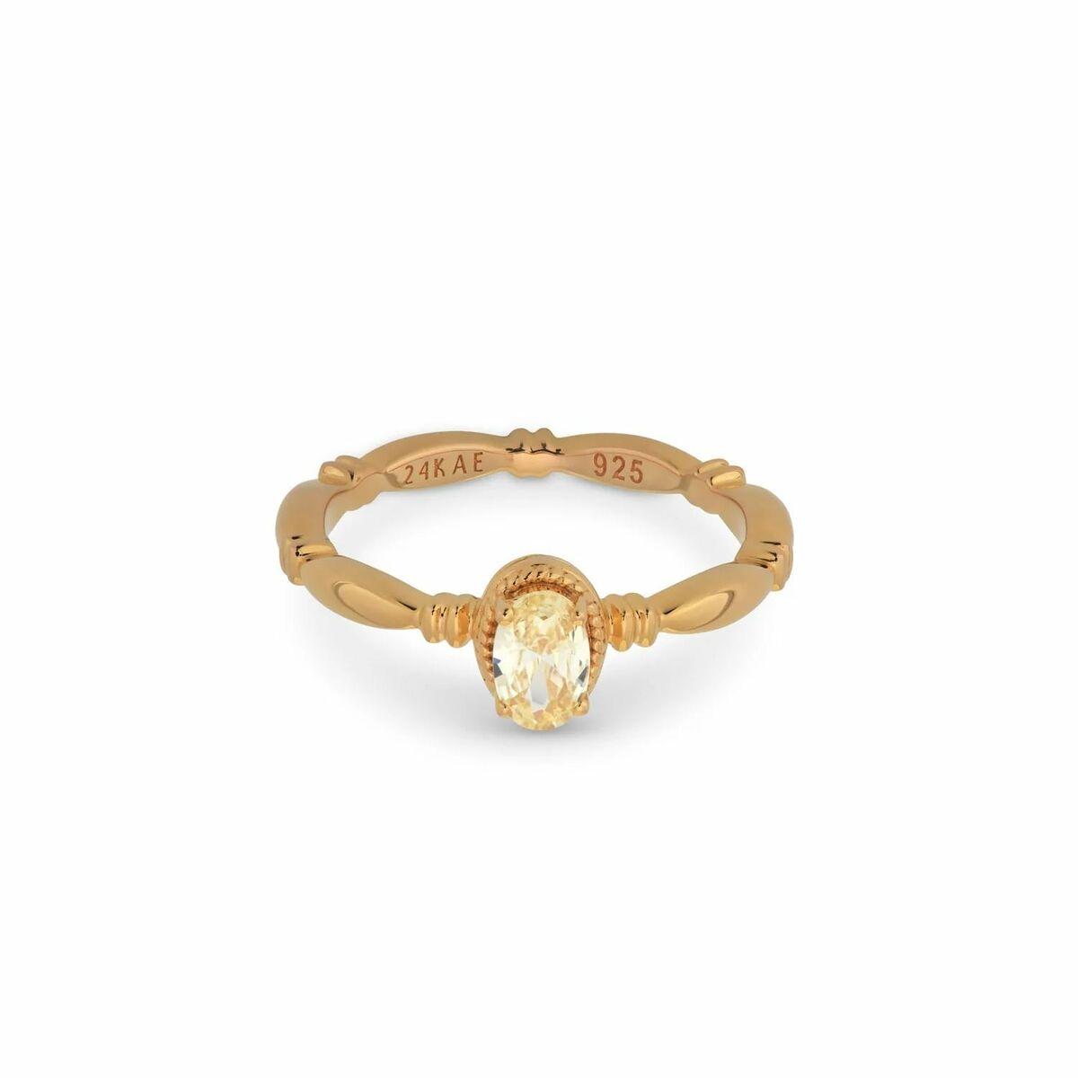 Ring til kvinder 24KAE 12441Y/48 - elegant metalring