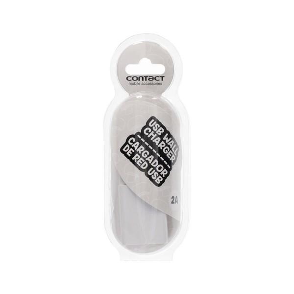 Oplader Contact USB 5V 2A Hvid