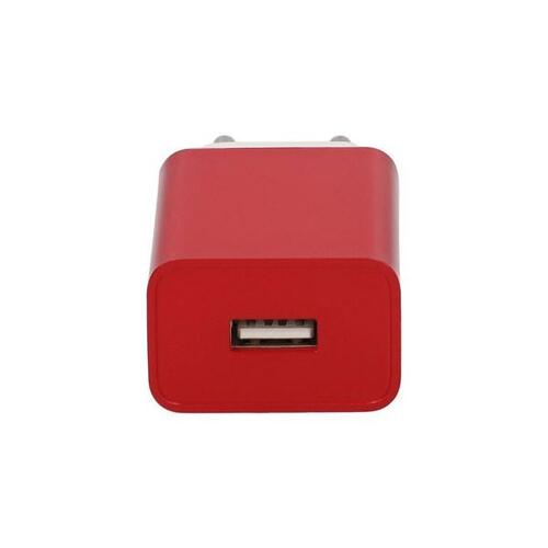 Oplader Contact USB 5V 2A Rød