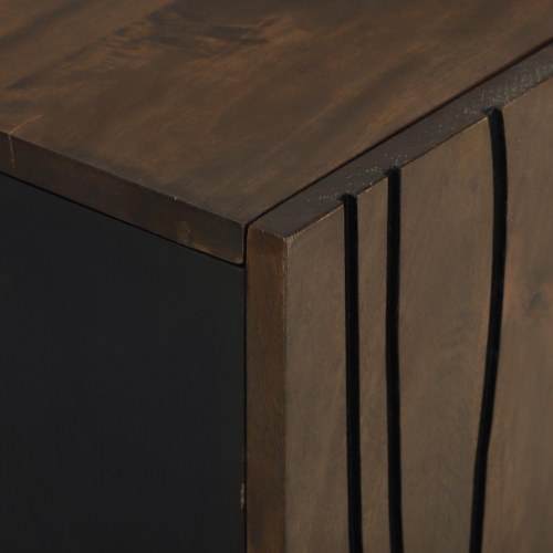 Badeværelsesmøbel sæt med dør 2 stk Valnød Brun 62 x 33 x 58 cm