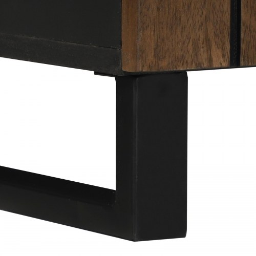 Badeværelsesmøbel sæt med dør 2 stk Valnød Brun 62 x 33 x 58 cm