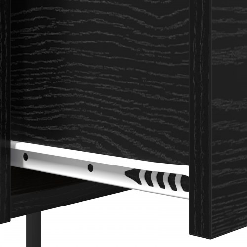 Natborde 2 stk. med opladningsstation - sort eg 42 x 41 x 56 cm