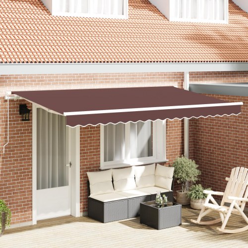 Manuel markise 4 x 2 m - brun