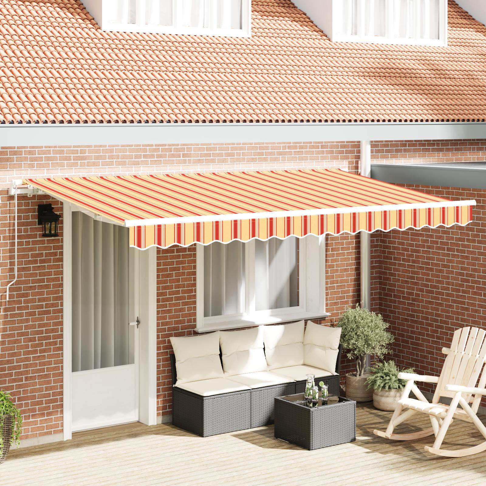 Utrækkelig Markise Flerfarvet 400 x 200 cm