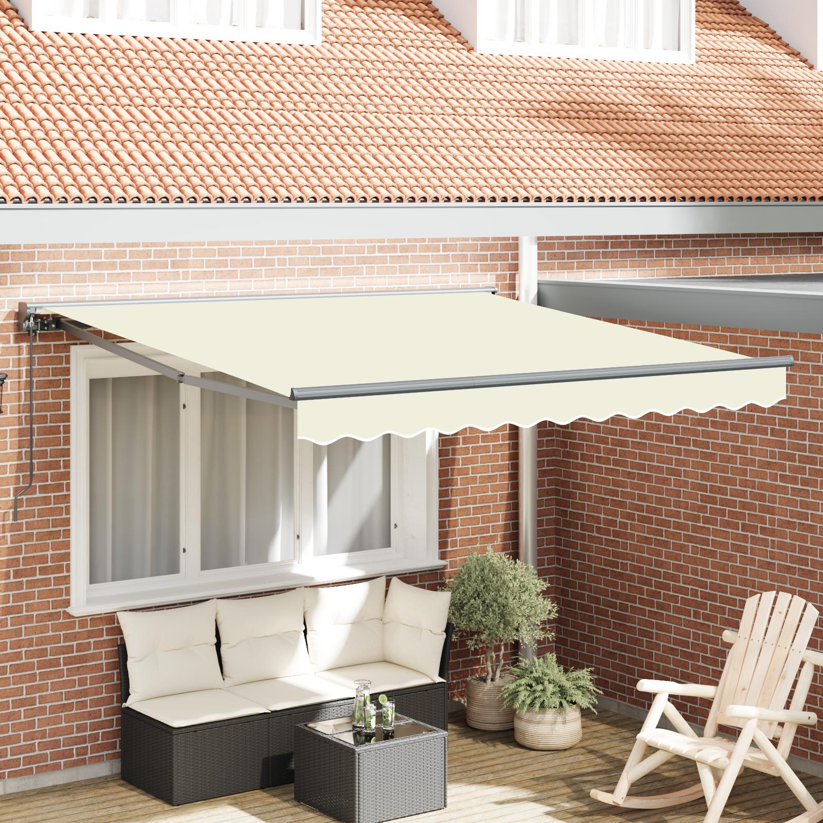 Udtrækkelig Markise Creme 300X250 Cm Stof