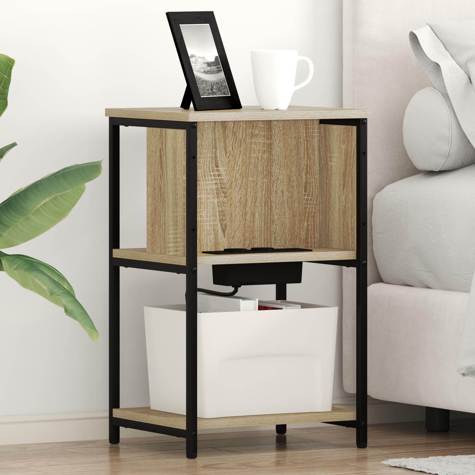 Natskab 2 stk Sonoma-eg 38 x 31 x 61 cm Konstrueret træ