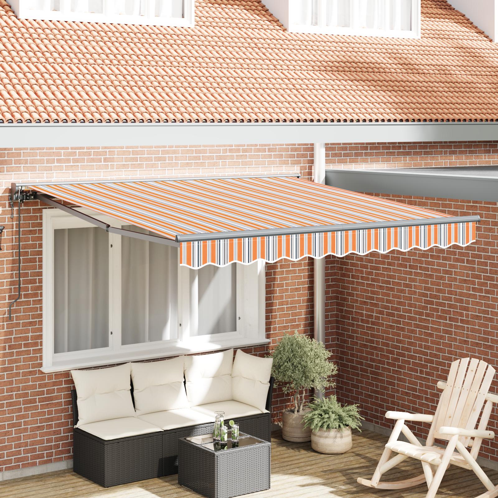 Utrækkelig Markise Multifarvet Stribe 300x250 cm Stof