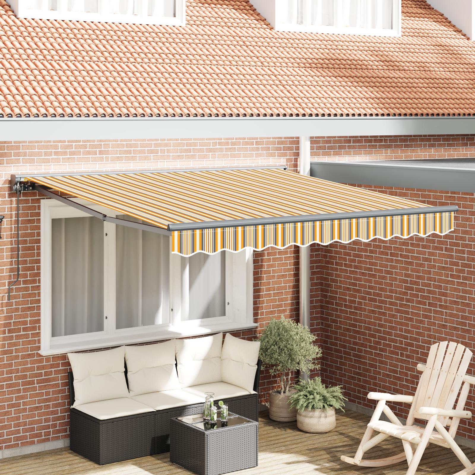 Utrækkelig Markise Multifarvet Stribe 300x250 cm Stof