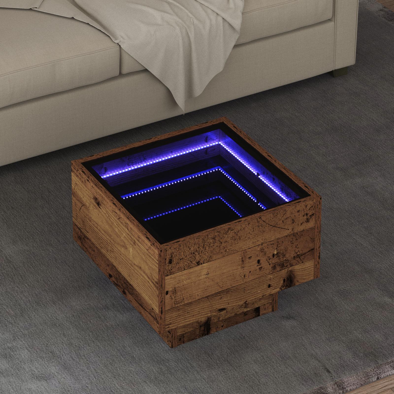 Sofabord Gammelt træ 40 x 40 x 30 cm Konstrueret træ