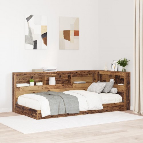 Opbevaringssengegavl i gammelt træ - 217,5 x 97,5 x 76,5 cm